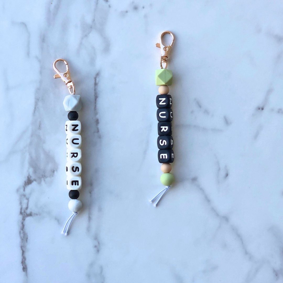 RN Mini Zipper Pull | Nurse Keychain | Nurse's Week Gift
