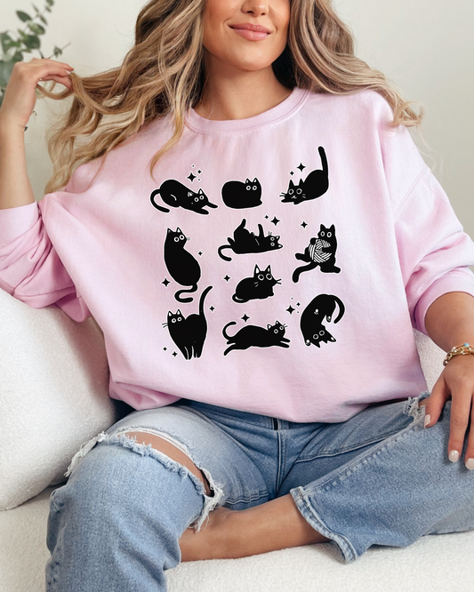 Black Cat Crewneck | Sweatshirt
