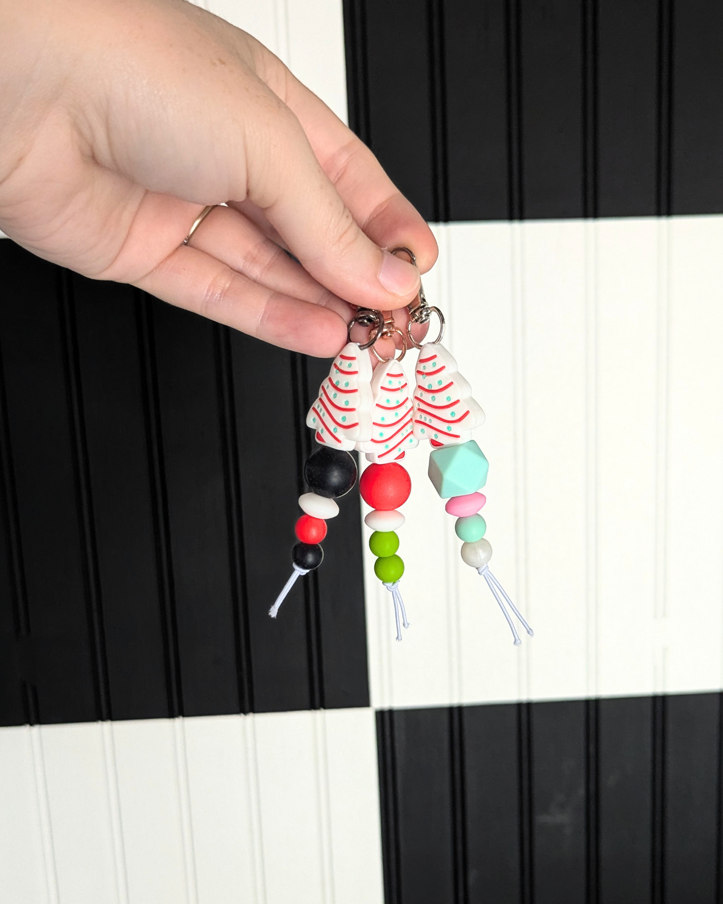 Christmas Cakes Mini Keychains (RTS)