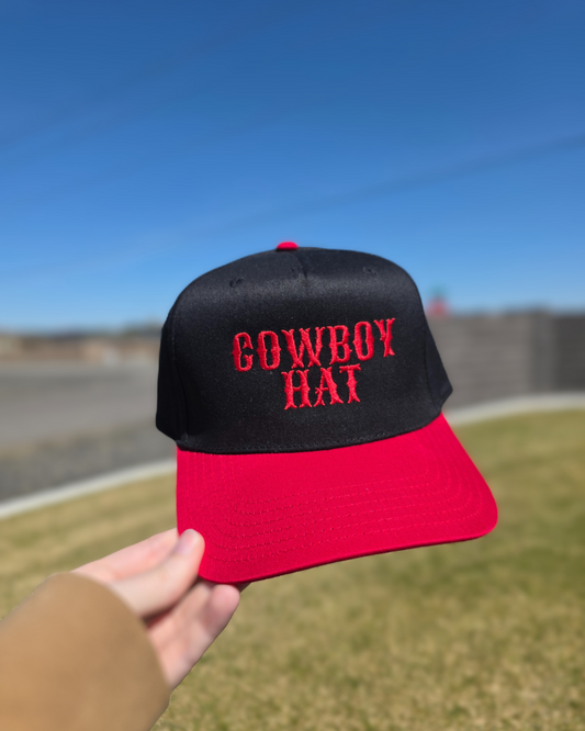 Cowboy Hat Embroidered Baseball Hat (RTS)