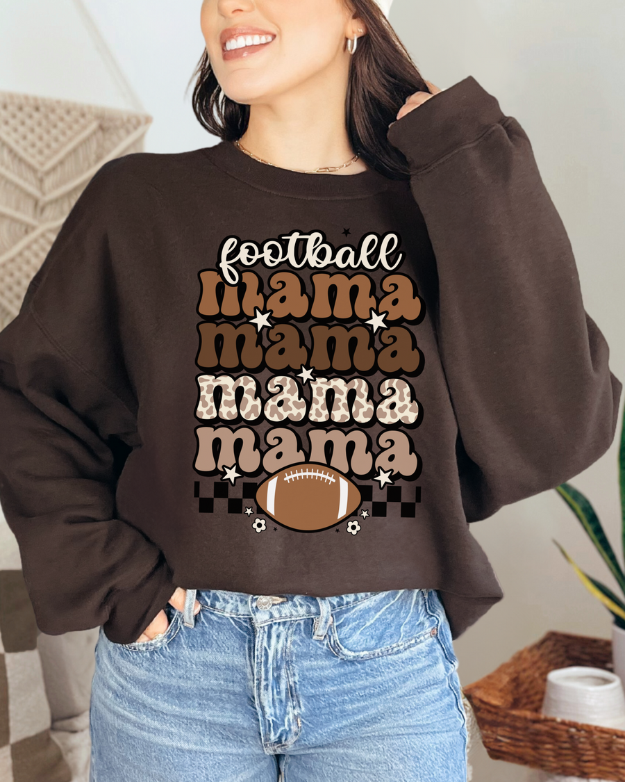 Football Mama Crewneck Sweatshirt