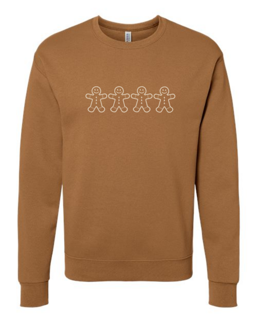 Gingerbread Embroidered Crewneck Sweatshirt (RTS)