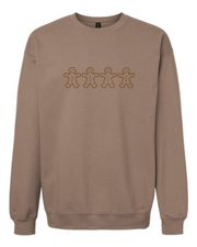 Gingerbread Monochromatic Embroidered Crewneck Sweatshirt