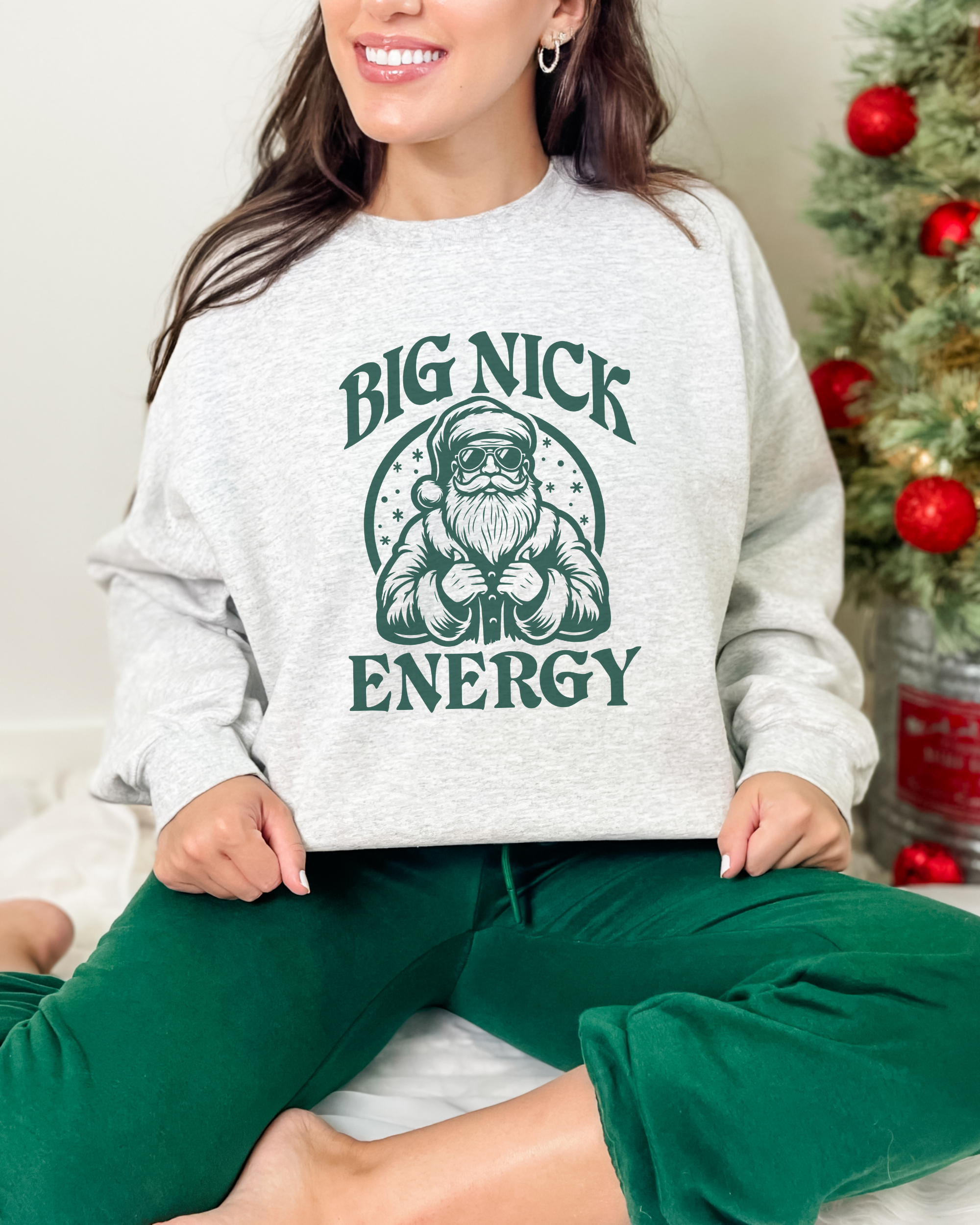 Big Nick Energy Christmas Crewneck Sweatshirt