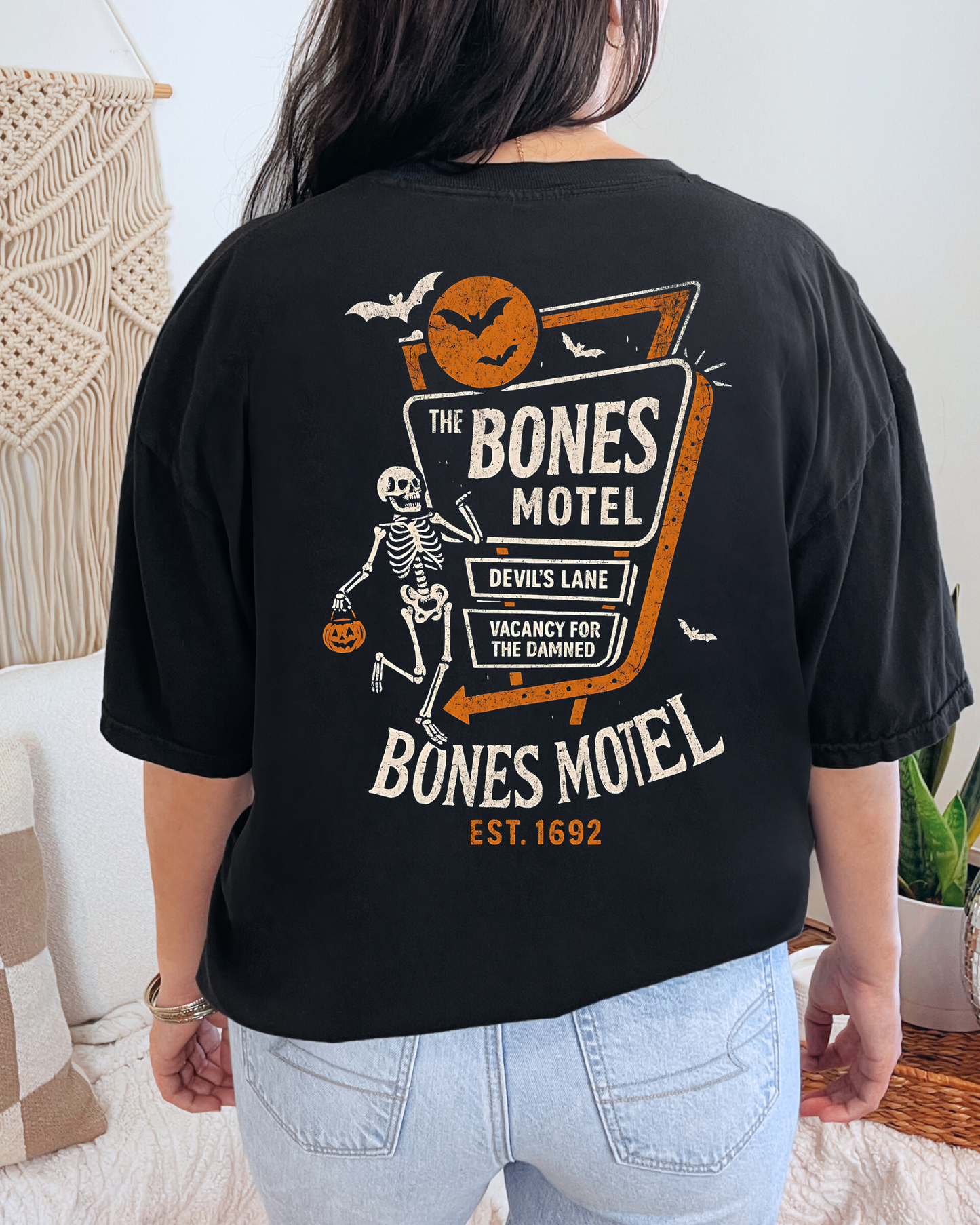 Spooky Squad Bones Motel Spooky Season Shirt | Comfort Colors Tee (RTS)