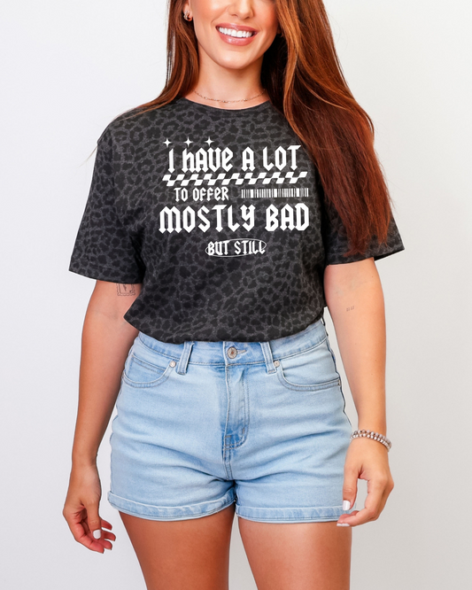 I Have A Lot To Offer Long Boxy Cropped T-Shirt | Long Crop Tee (RTS)