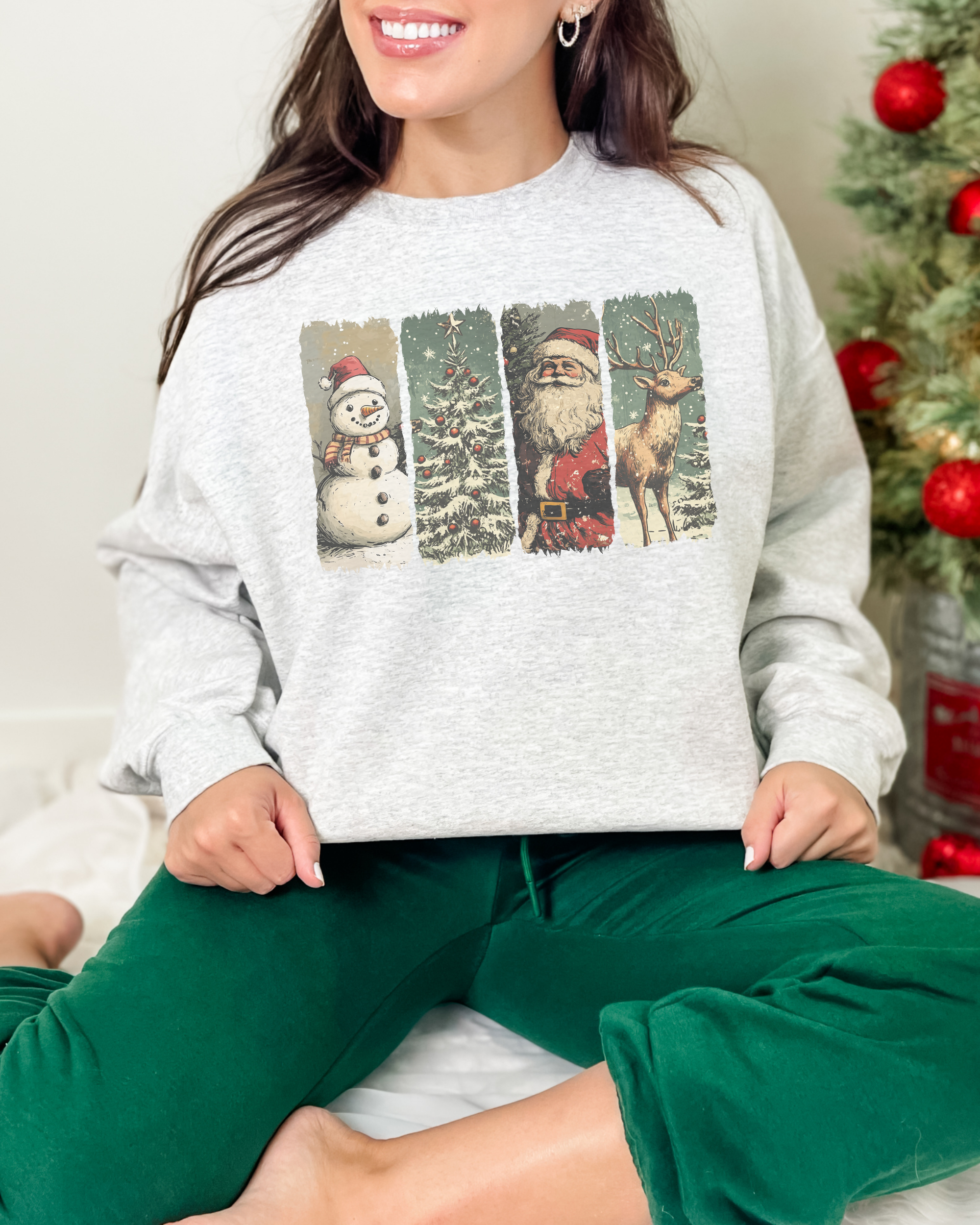 Vintage Christmas Crewneck Sweatshirt