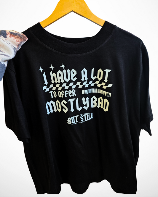 I Have A Lot To Offer Long Boxy Cropped T-Shirt | Long Crop Tee (RTS)