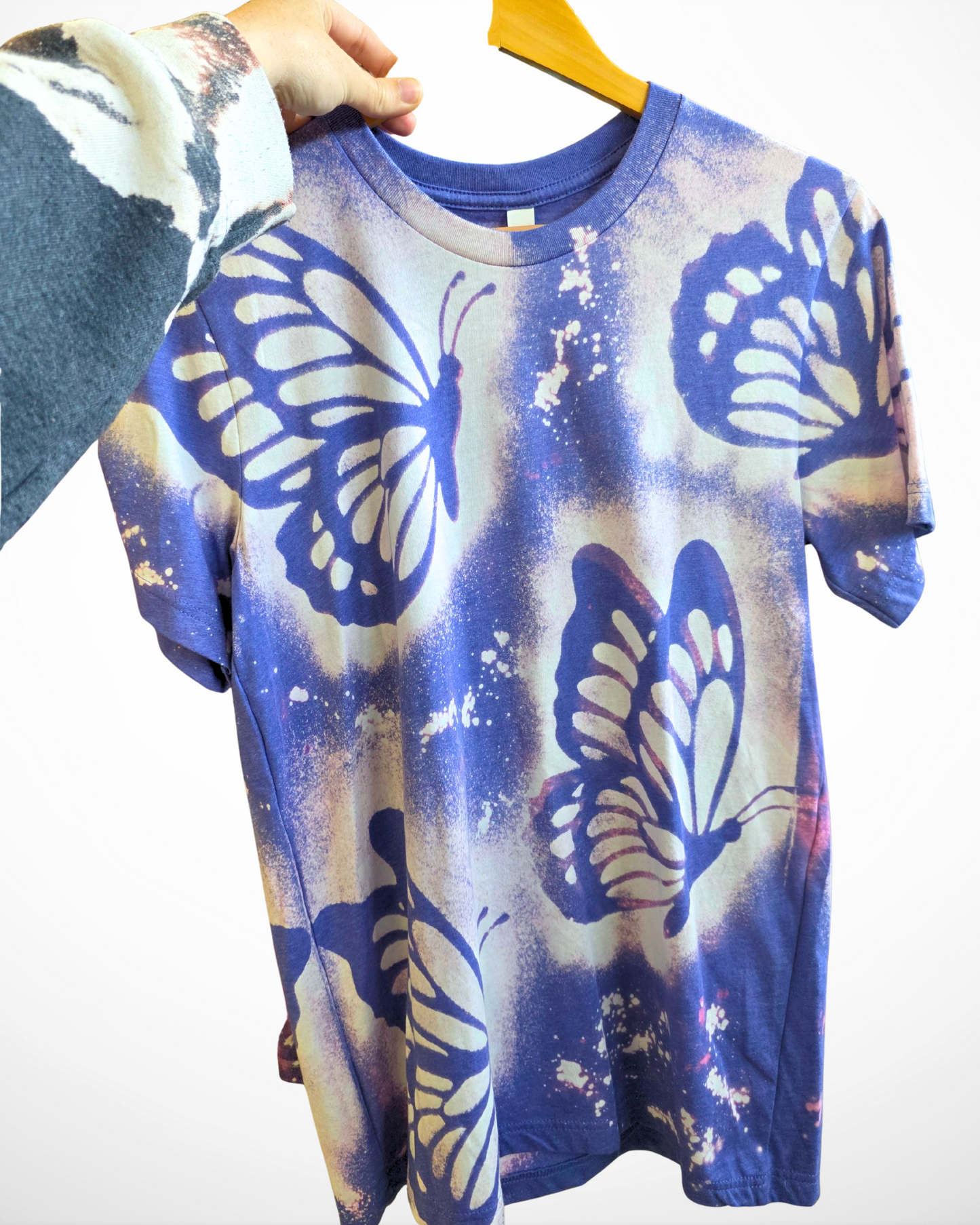 Butterfly T-Shirt | Hand Bleached Tee (RTS)