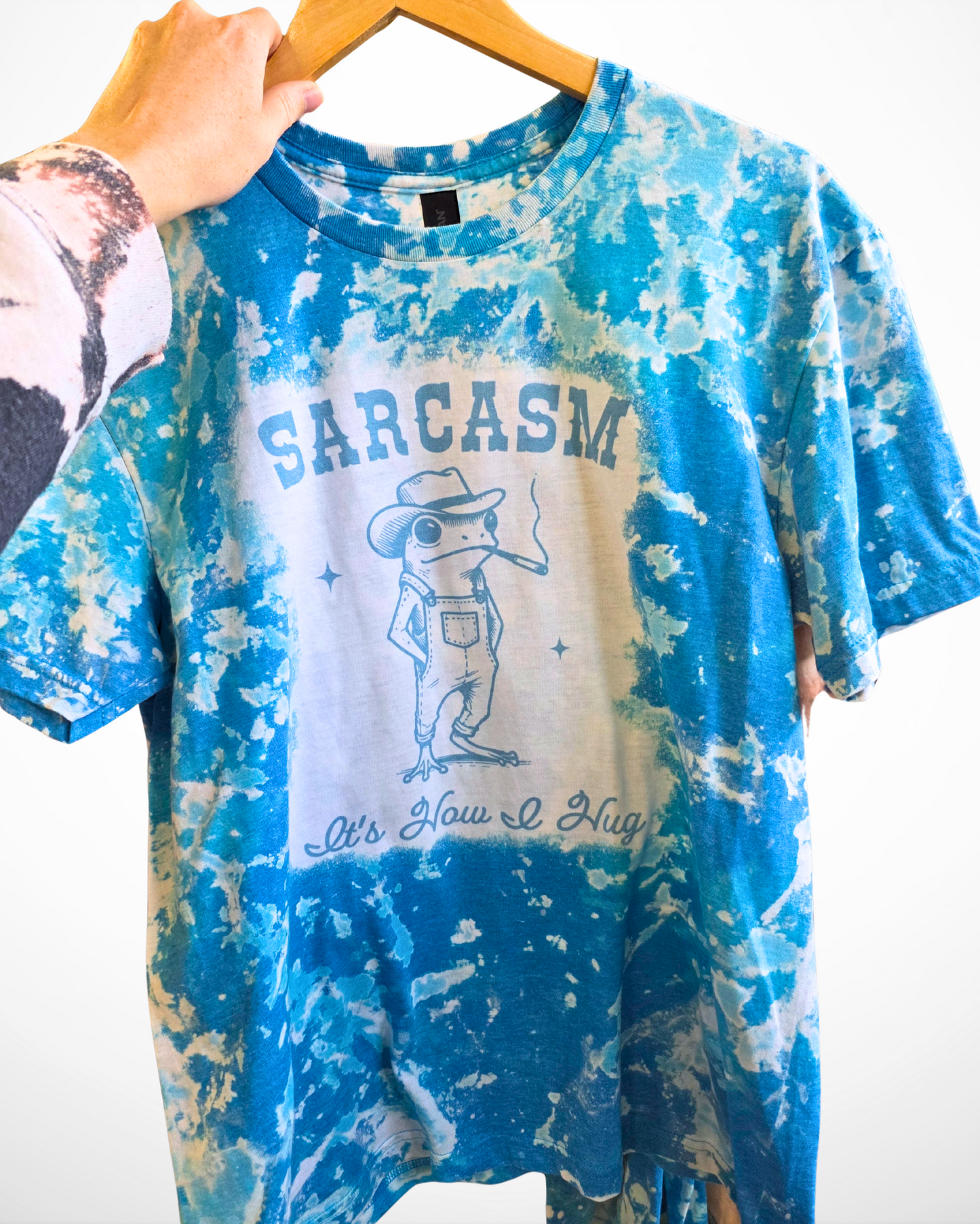 Sarcastic Frog T-Shirt | Bleached Tee (RTS)