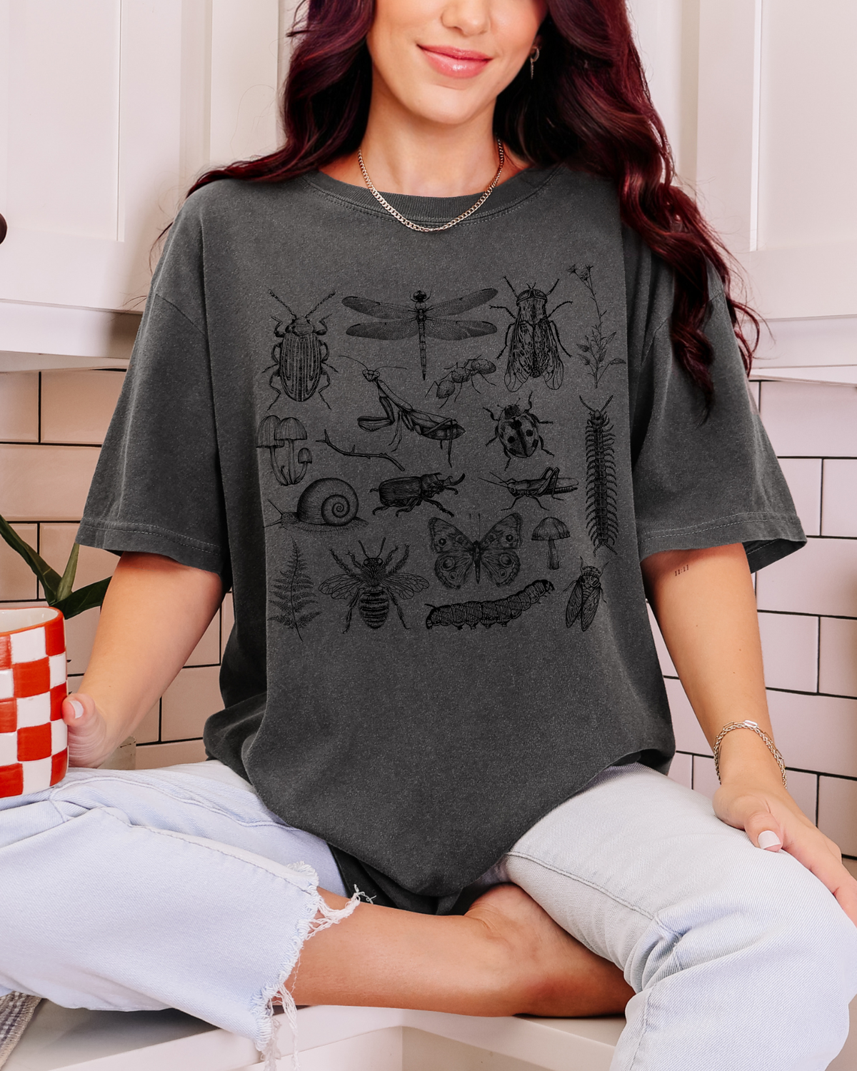 Monochrome Insects & Bugs T-Shirt | American Apparel Tee