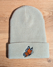 Butterfly Waffle Knit Beanie (RTS)