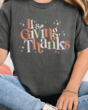 It's Giving *Thanks* Thanksgiving Comfort Colors T-Shirt