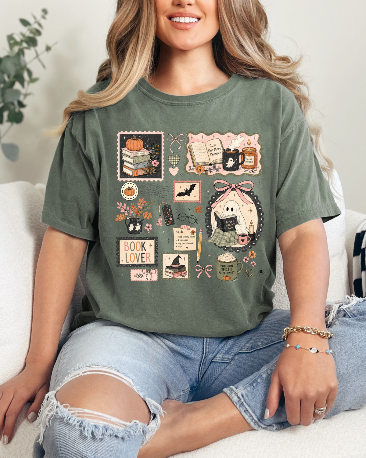 Bookish Halloween Shirt | Comfort Colors Tee