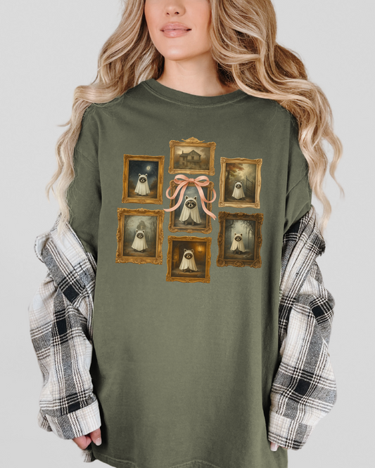 Spooky Raccoon Ghostie Shirt | Comfort Colors Tee