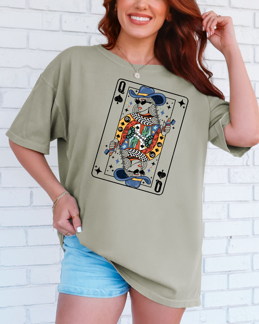 Western Queen Card T-Shirt | Comfort Colors Tee (RTS)