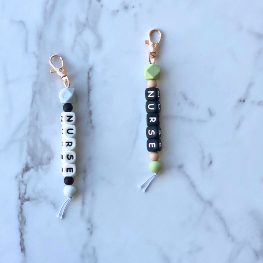 RN Mini Zipper Pull | Nurse Keychain | Nurse's Week Gift