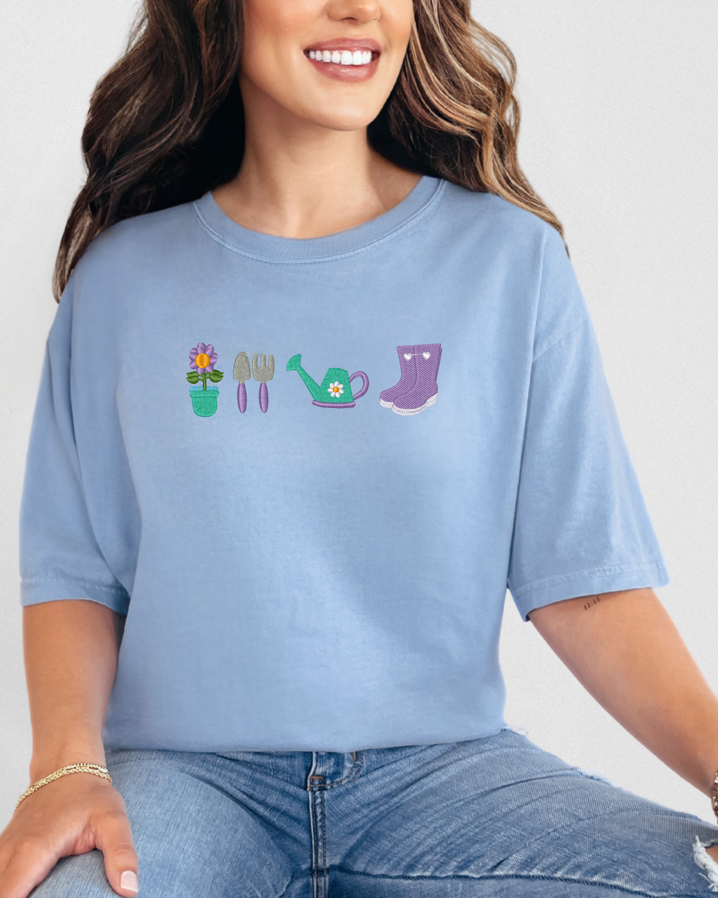Garden T-Shirt | Embroidered Comfort Colors Tee