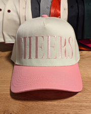 CHEERS Embroidered Two Toned Five Panel Baseball Hat (RTS)