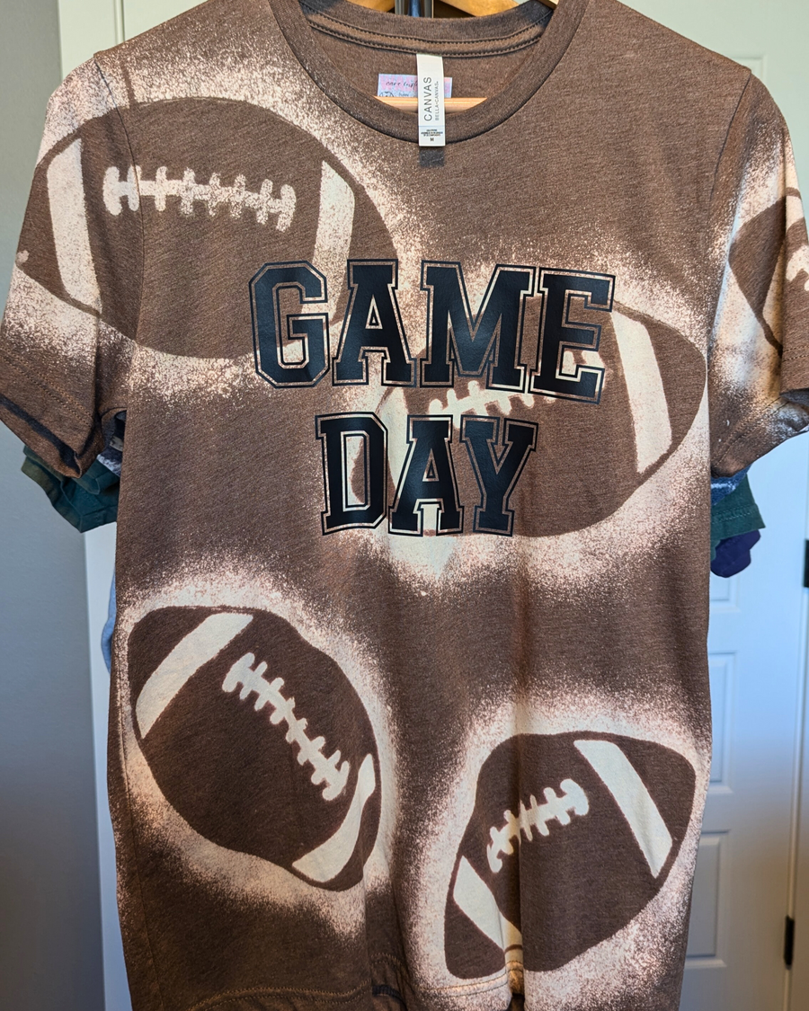 Football Game Day Reverse Dyed Tee (RTS)