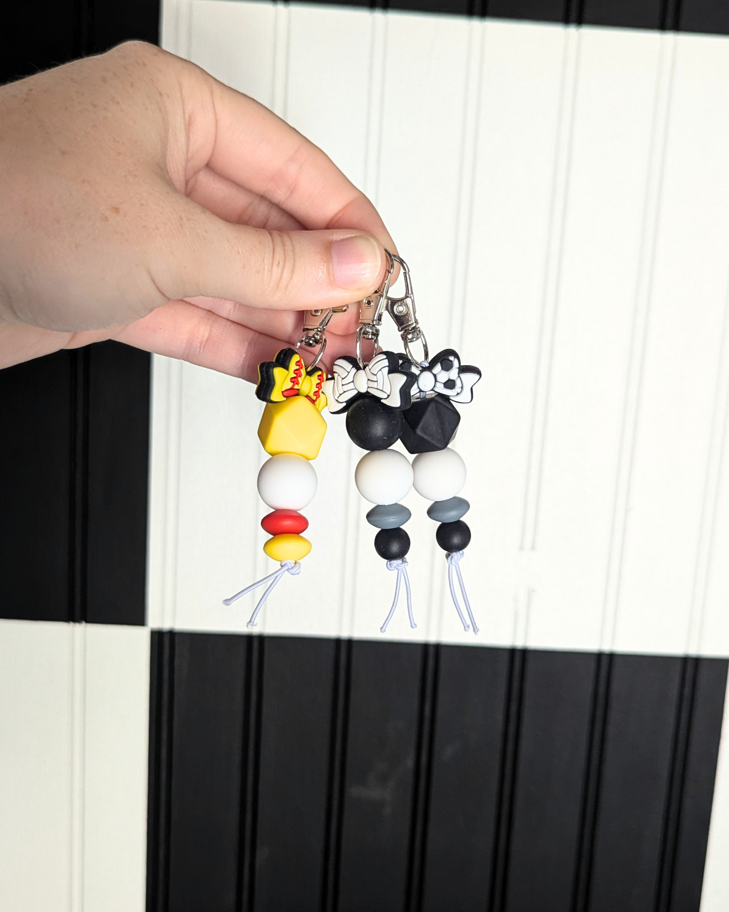 Sports Bows Mini Keychains
