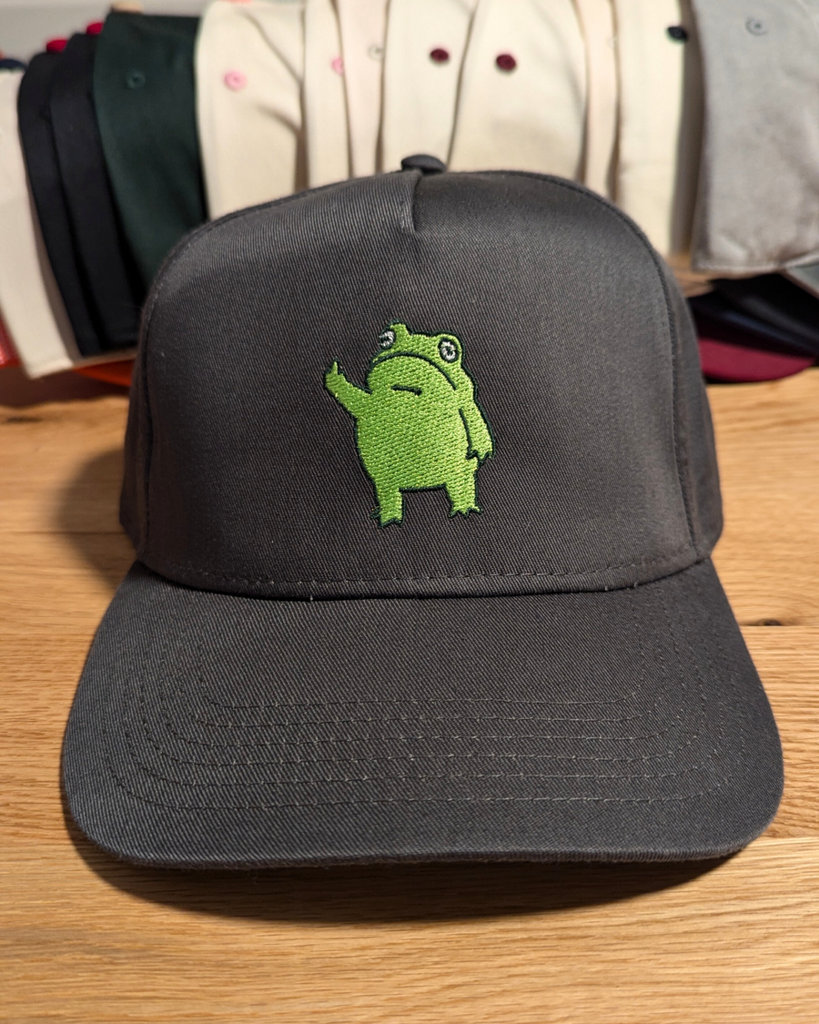 Middle Finger Frog Five Panel Baseball Hat (RTS)