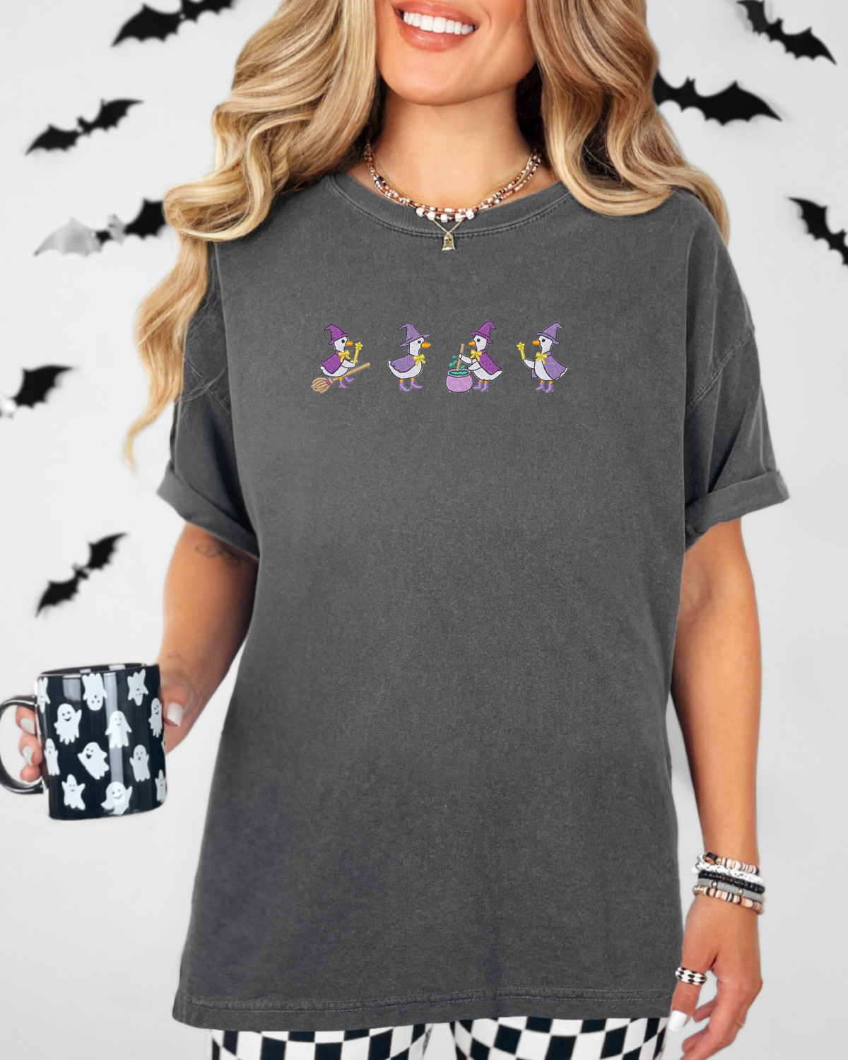 Witch Goose Shirt | Embroidered Comfort Colors Tee