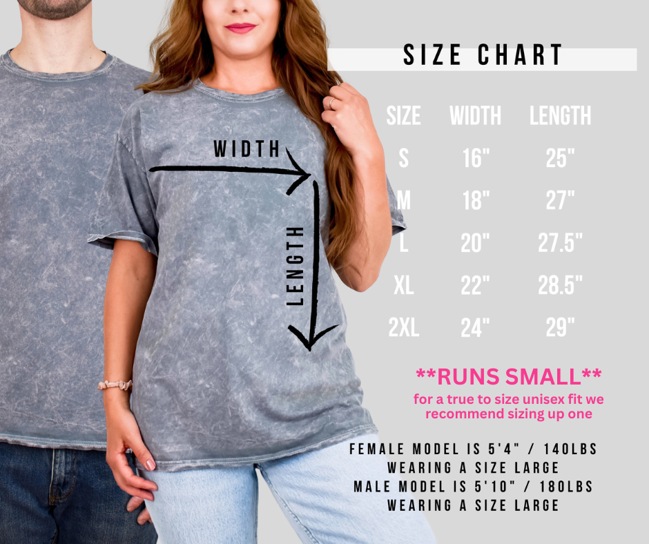 Stay Spooky Embroidered T-Shirt - Mineral Washed Tee (RTS)