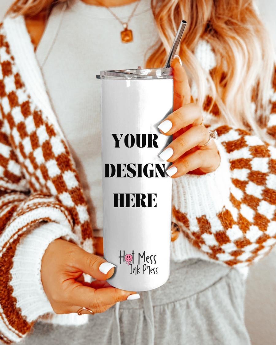 Custom Stainless Skinny Tumbler - 20 oz