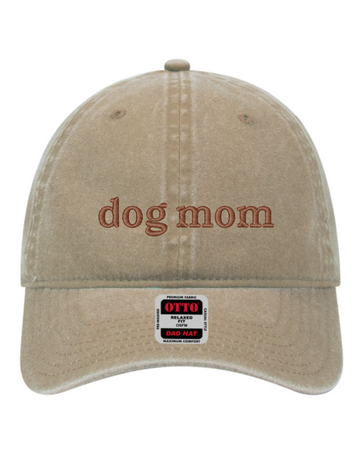 Dog Mom Hat | Embroidered Hat | Unstructured Dad Hat (RTS)