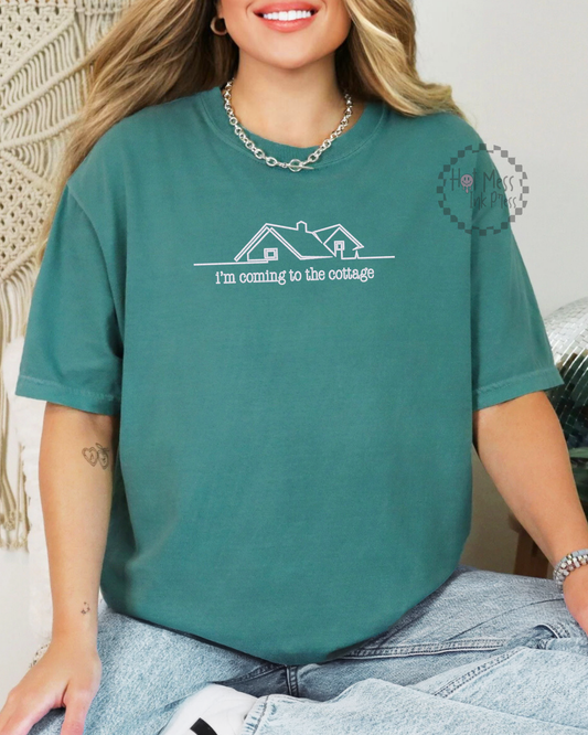 Coming to the Cottage Shirt | Embroidered HR Inspired Comfort Colors Tee