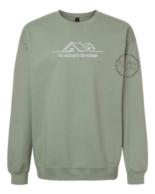 I'm Coming to the Cottage Sweatshirt | Bookish HR Inspired Embroidered Sweatshirt