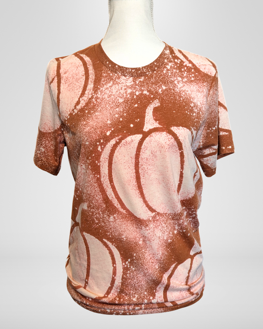 Pumpkin Splatter Reverse Dyed Tee (RTS)