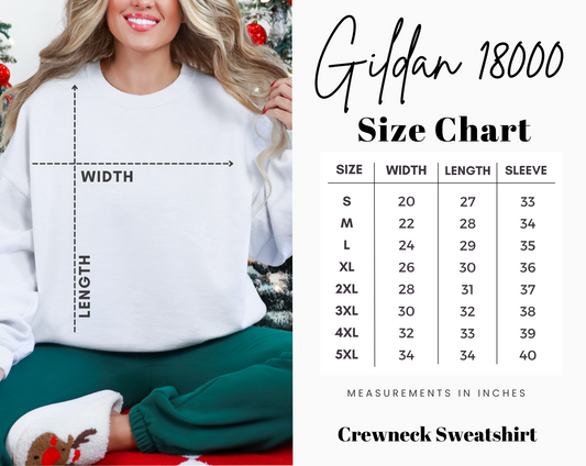 Gingerbread Christmas Icons Crewneck Sweatshirt | Embroidered Holiday Sweatshirt (RTS)