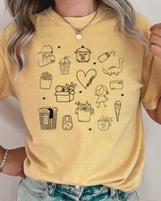 The Mama Doodle (Girl Version) - Comfort Colors Tee