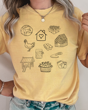 The Homesteader / Chicken Mama Doodle - Comfort Colors Tee