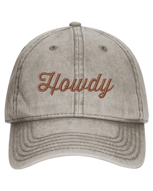 Howdy Hat | Embroidered Hat | Unstructured Dad Hat (RTS)