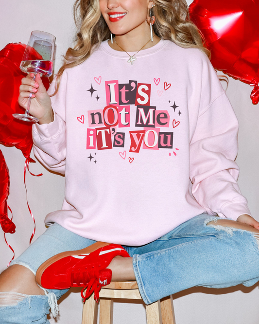 It's Not Me It's You Anti-Valentine's Sweatshirt | Funny Valentine's Crewneck