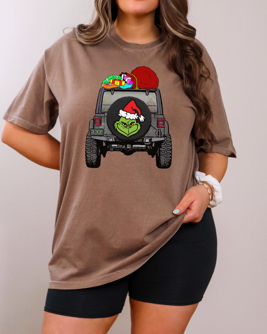 Mean One Truck Christmas Comfort Colors Tee (RTS)