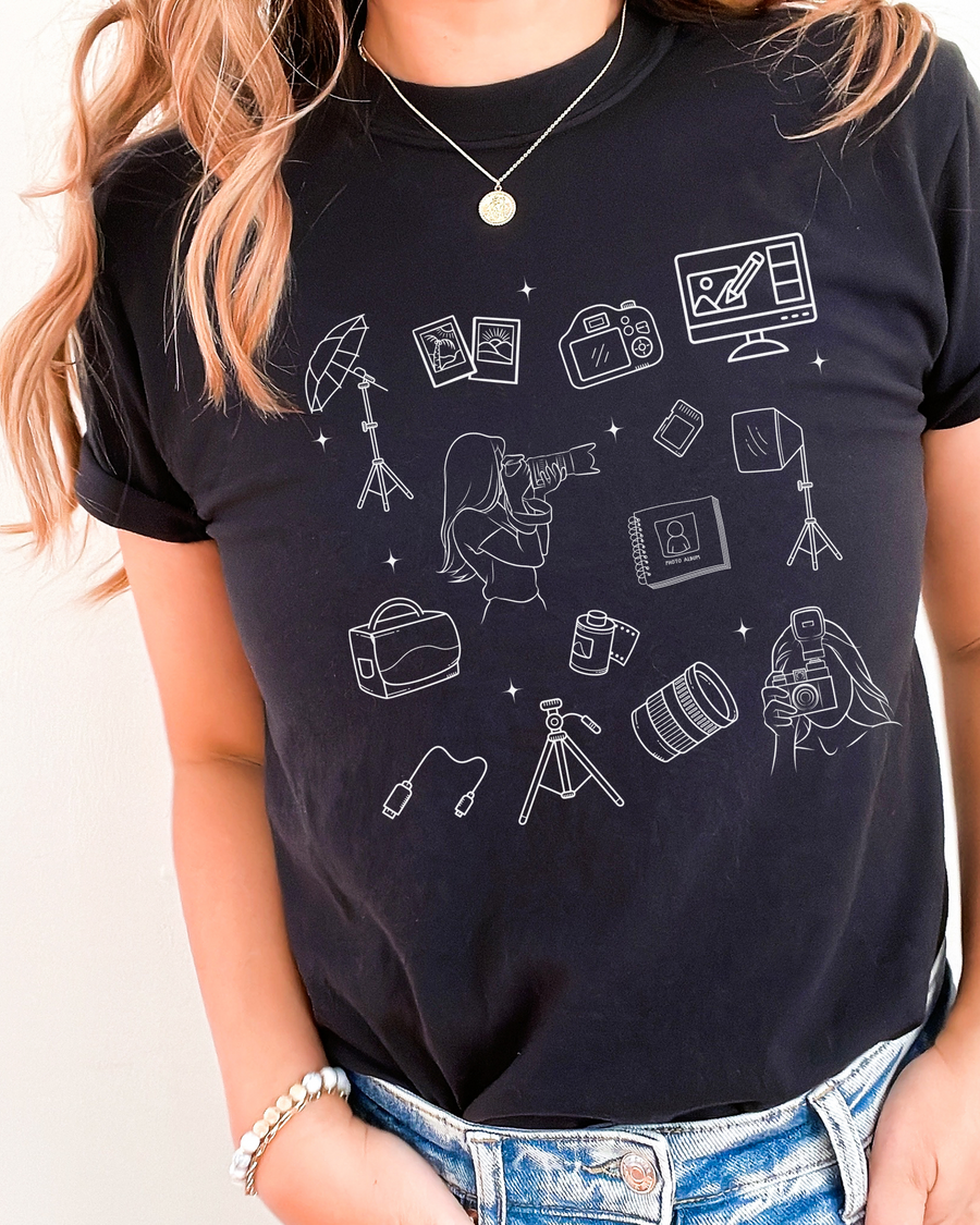 The Photographer Doodle - Comfort Colors Tee