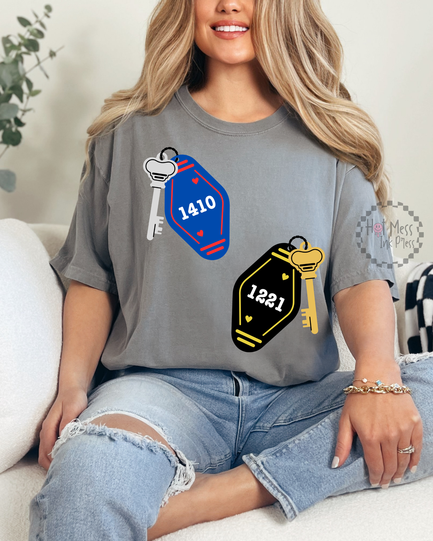 HR Inspired 1221 and 1410 Room Key Shirt | Comfort Colors Tee