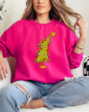 Lopsided Christmas Tree Crewneck Sweatshirt (RTS)