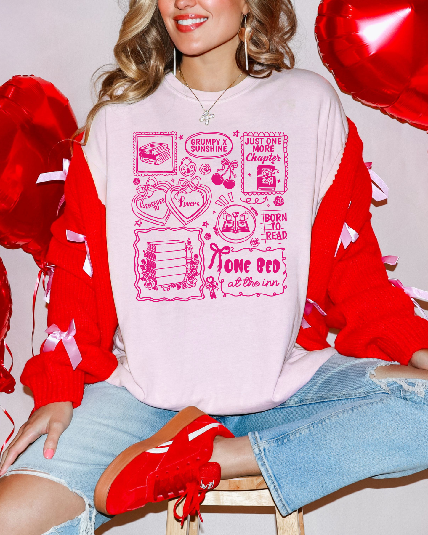 Bookish Tropes Valentine's Shirt | Comfort Colors Tee