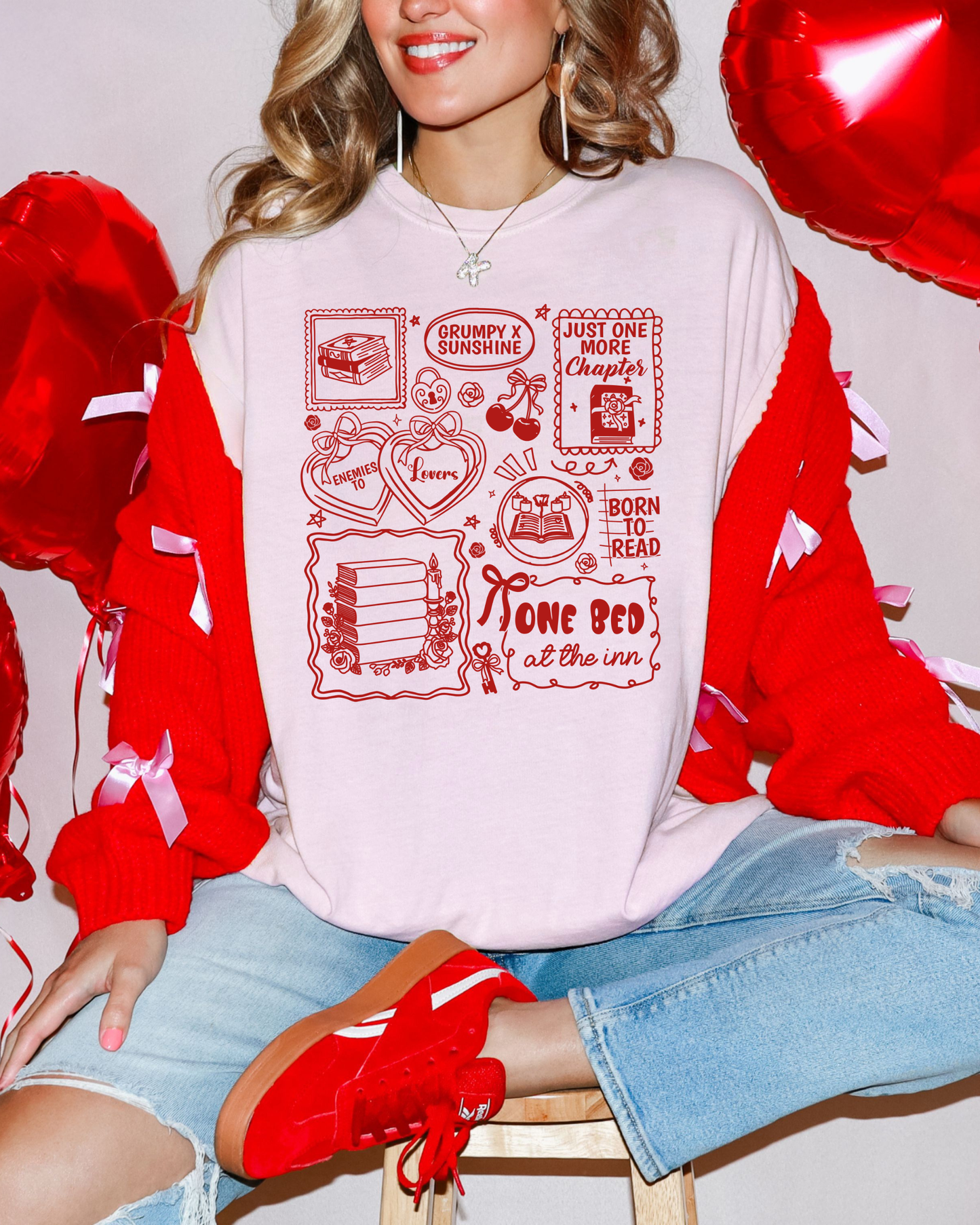 Bookish Tropes Valentine's Shirt | Comfort Colors Tee