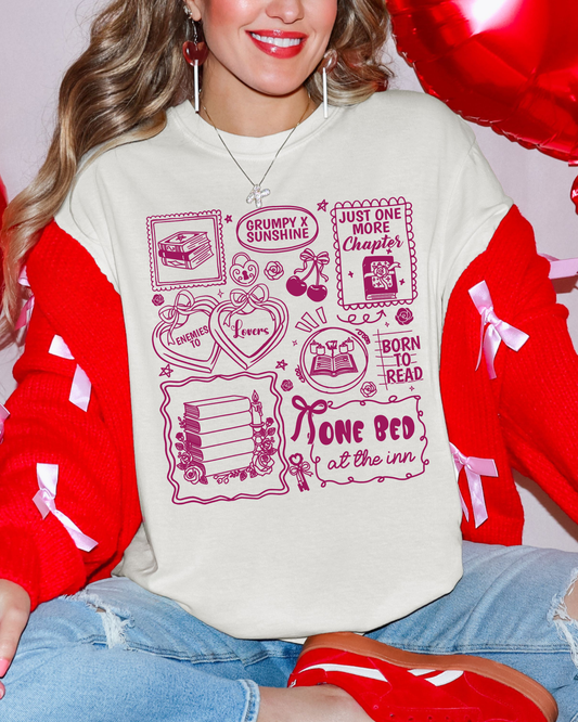 Bookish Tropes Valentine's Shirt | Comfort Colors Tee