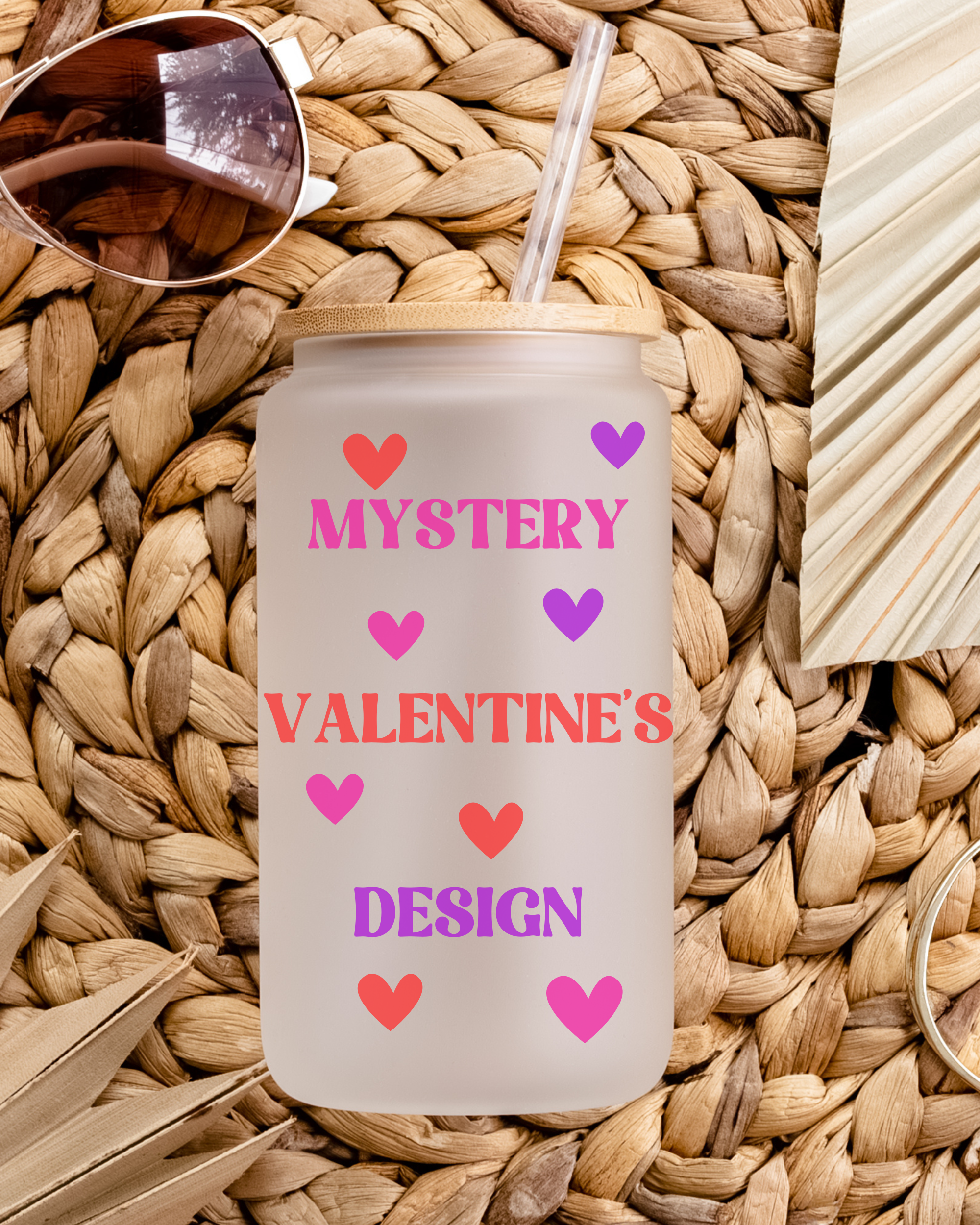 Mystery Valentine's Glass Can - 16oz