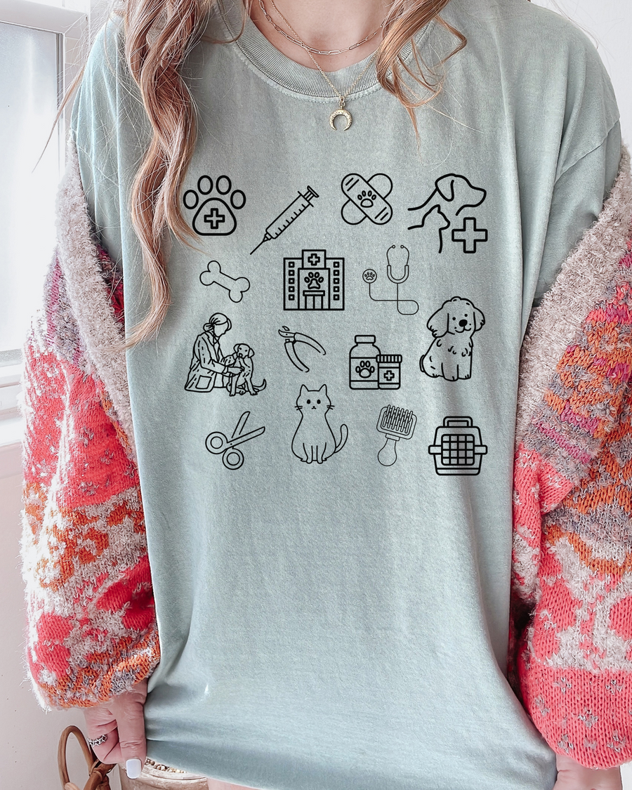 The Veterinary Doodle - Comfort Colors Tee