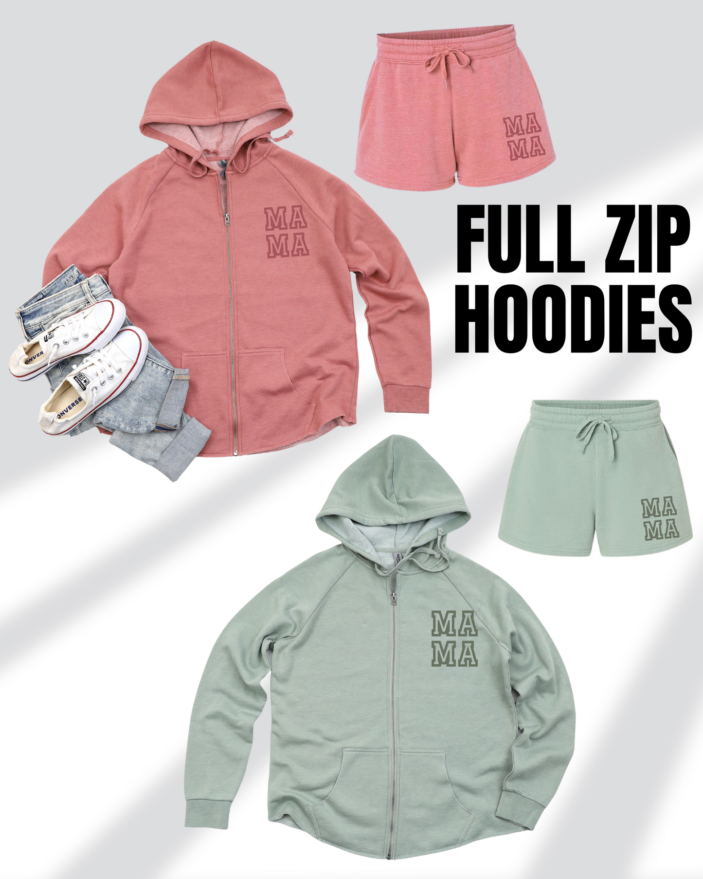 MAMA Lounge Set - Hoodie and Shorts (Mix and Match):  PRE-ORDER