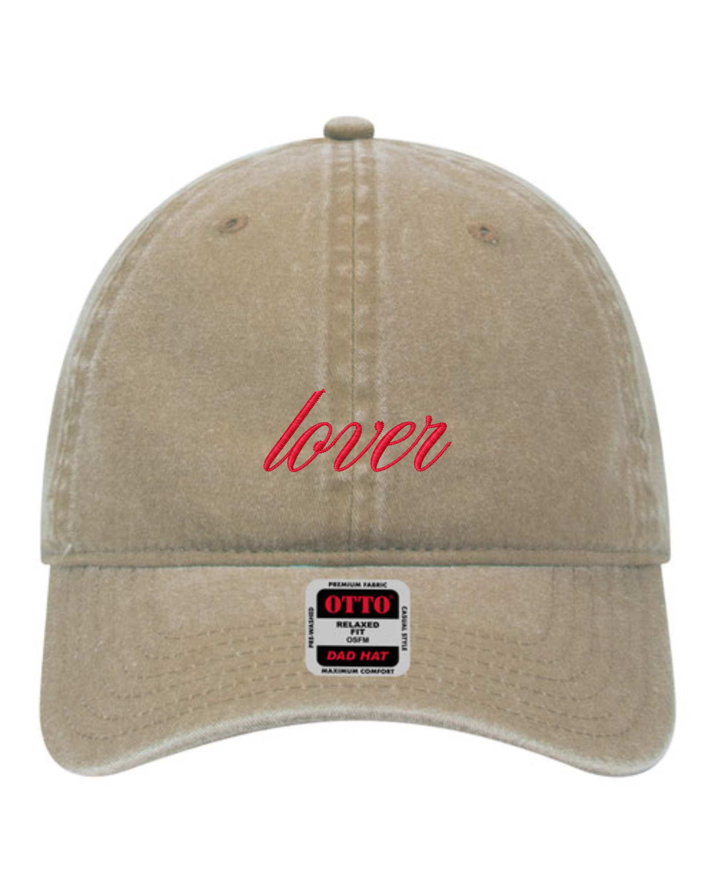 Lover Script Hat | Valentine's Embroidered Hat | Unstructured Dad Hat