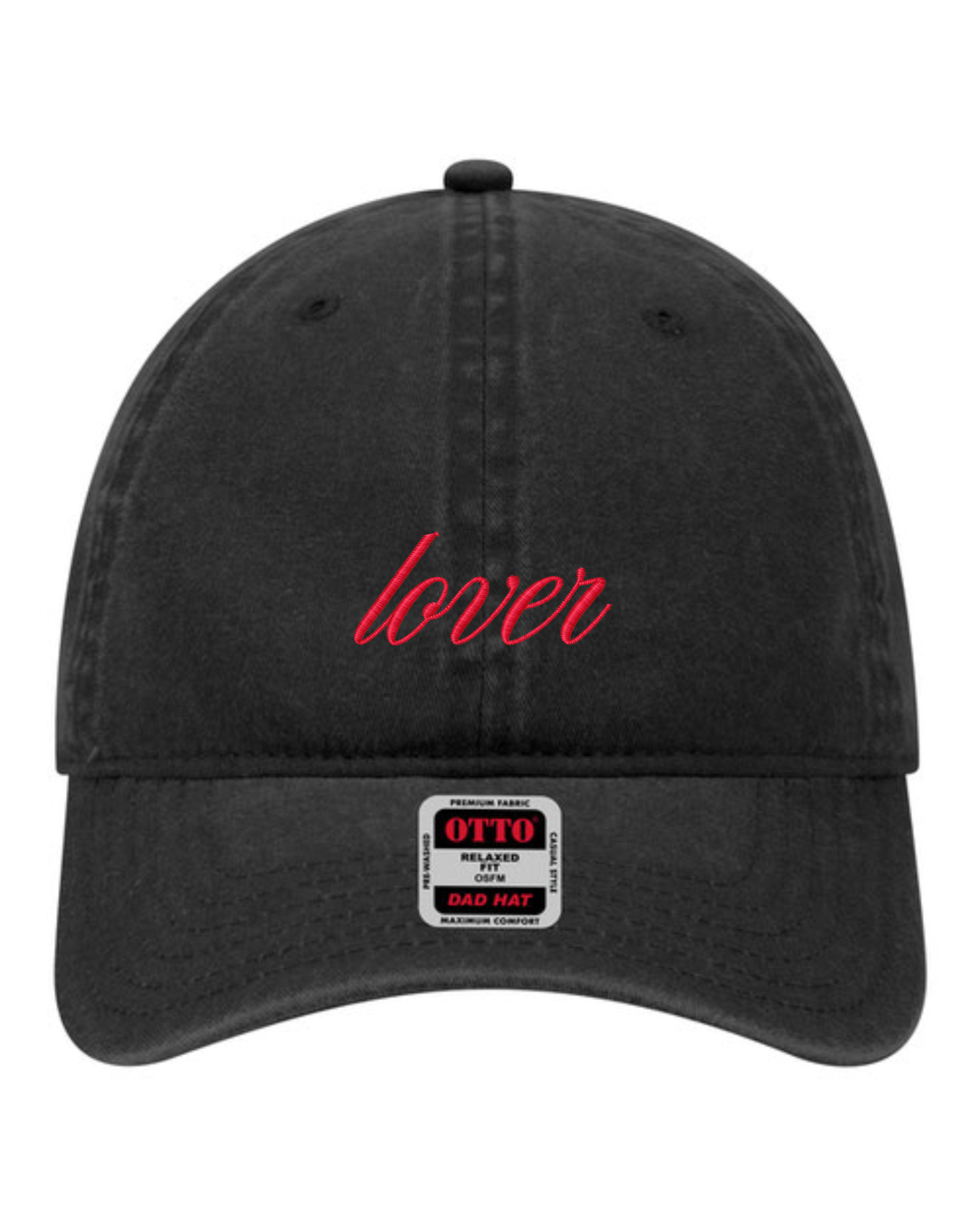 Lover Script Hat | Valentine's Embroidered Hat | Unstructured Dad Hat